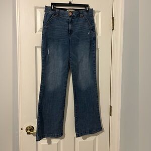 Democracy Dark Blue Flare Trouser Jeans